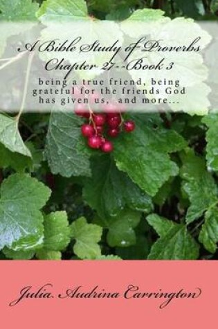 Cover of A Bible Study of Proverbs Chapter 27--Book 3