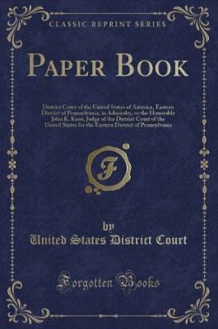 Cover of Paper Book