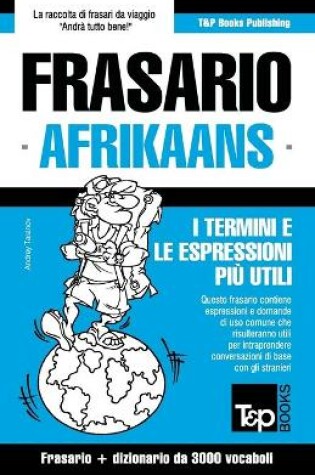 Cover of Frasario Italiano-Afrikaans e vocabolario tematico da 3000 vocaboli