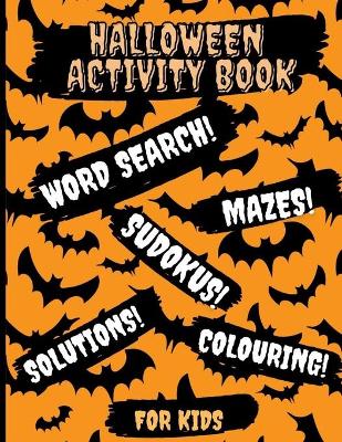 Book cover for Halloween Activity book for kids