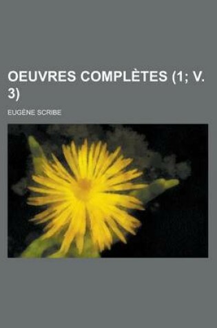 Cover of Oeuvres Completes (1; V. 3 )