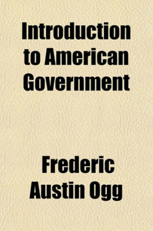 Cover of Introduction to American Government