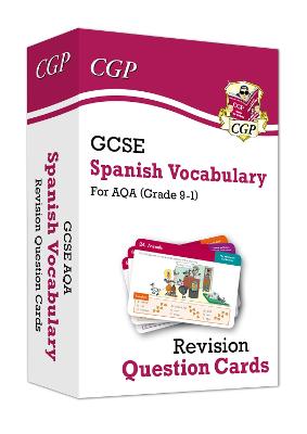 Book cover for GCSE AQA Spanish: Vocabulary Revision Question Cards (For exams in 2025)