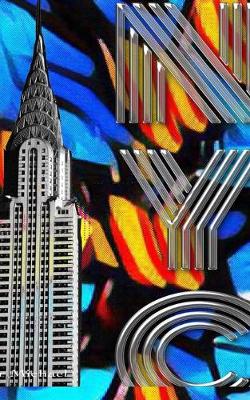 Book cover for Iconic Chrysler Building New York City Sir Michael Huhn pop art Drawing Journal