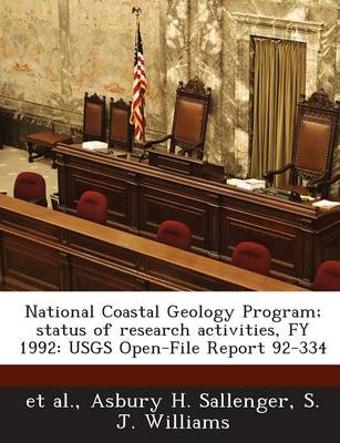 Book cover for National Coastal Geology Program; Status of Research Activities, Fy 1992