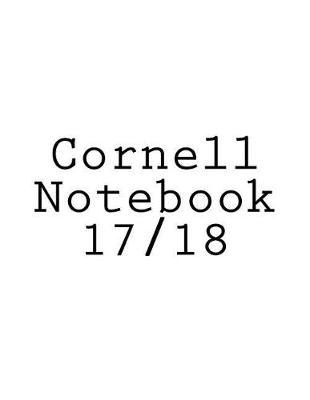 Book cover for Cornell Notebook 17/18