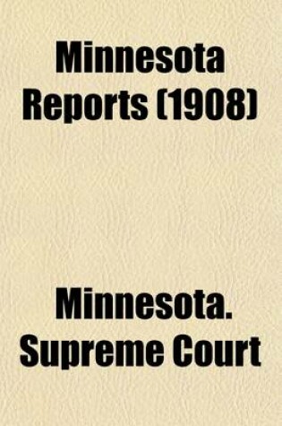 Cover of Minnesota Reports (Volume 104)