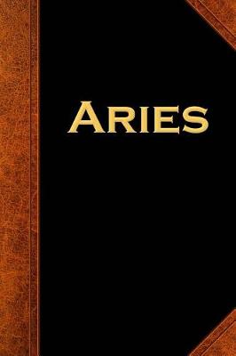 Cover of Aries Zodiac Horoscope Vintage Journal