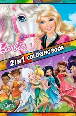 Cover of 2 in 1 Coloring Book Barbie and Fairies