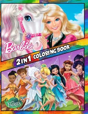 Cover of 2 in 1 Coloring Book Barbie and Fairies