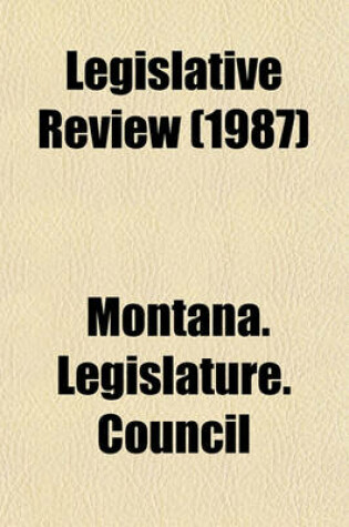 Cover of Legislative Review (1987)