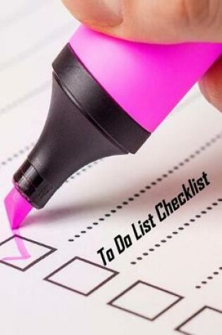 Cover of To Do List Checklist