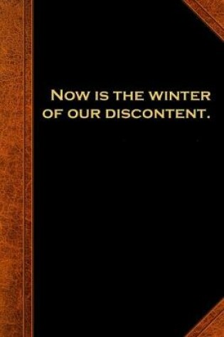 Cover of 2020 Daily Planner Shakespeare Quote Now Winter Discontent 388 Pages