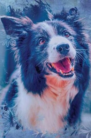 Cover of Cute Border Collie Dog Composition Notebook, Blank Sketch Paper