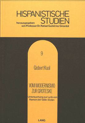 Book cover for Vom Modernismo Zur Groteske