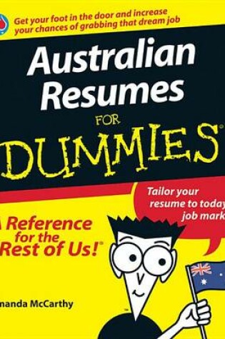 Cover of Australian Resumes For Dummies