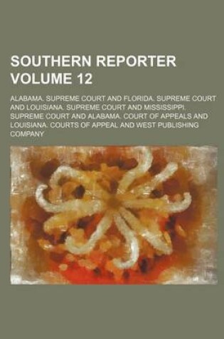 Cover of Southern Reporter Volume 12