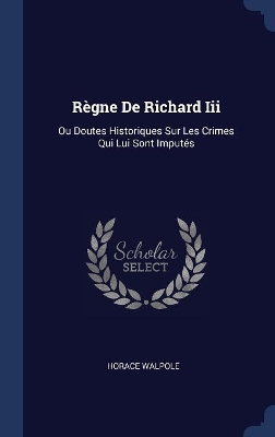 Book cover for Règne De Richard Iii