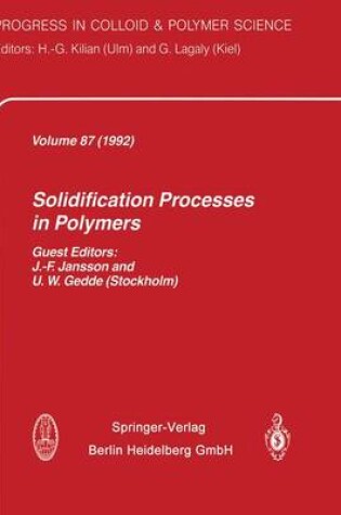 Cover of Solidification Processes in Polymers