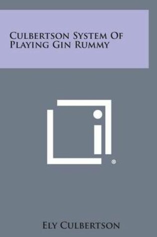 Cover of Culbertson System of Playing Gin Rummy