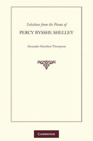 Cover of Selections from the Poems of Percy Bysshe Shelley