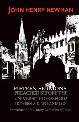 Book cover for Fifteen Sermons Preached Before the University of Oxford Between A.D. 1826 and 1843