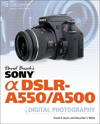 Book cover for David Busch's Sony Alpha DSLR-A550/A500 Guide to Digital Photography