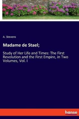 Cover of Madame de Stael;