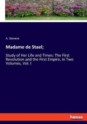 Book cover for Madame de Stael;