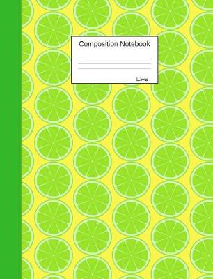 Book cover for Lime Composition Notebook