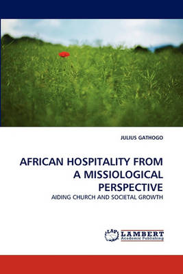 Book cover for African Hospitality from a Missiological Perspective