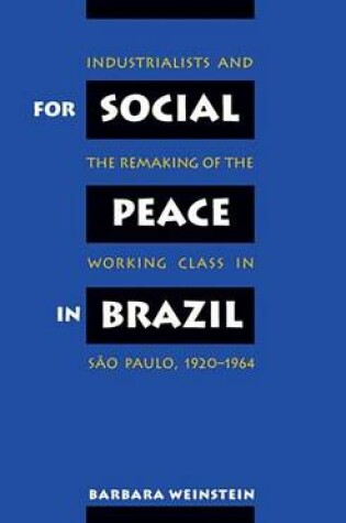 Cover of For Social Peace in Brazil