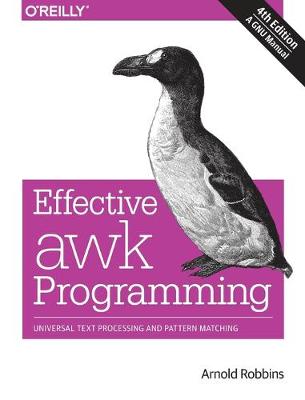 Book cover for Effective AWK Programming, 4e
