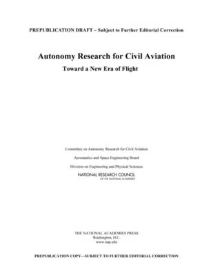 Book cover for Autonomy Research for Civil Aviation