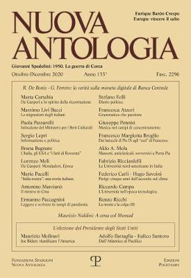 Book cover for Nuova Antologia - A. CLV, N. 2296, Ottobre-Dicembre 2020