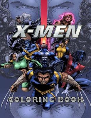 Book cover for X-MEN coloring book