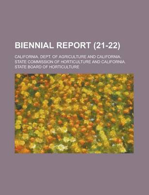 Book cover for Biennial Report (Volume 21-22)