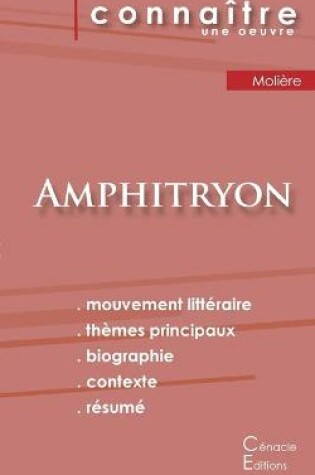 Cover of Fiche de lecture Amphitryon de Moliere (Analyse litteraire de reference et resume complet)