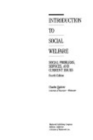 Cover of Introduction to Social Welfare