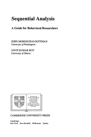 Cover of Sequential Analysis