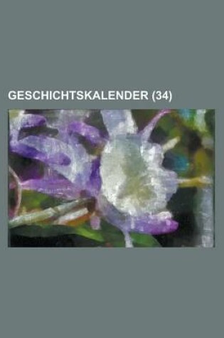 Cover of Geschichtskalender (34)