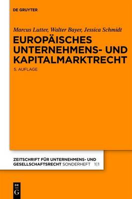 Book cover for Europaisches Unternehmens- Und Kapitalmarktrecht