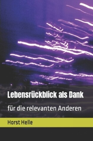 Cover of Lebensrückblick als Dank