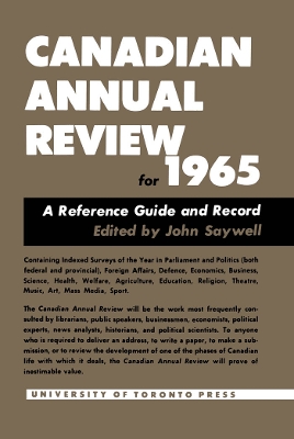 Book cover for Cdn Annual Review 1965