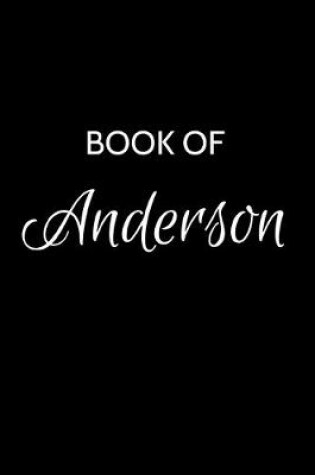 Cover of Book of Anderson