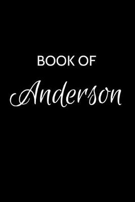 Book cover for Book of Anderson