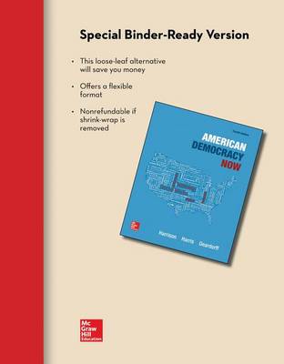 Book cover for Looseleaf American Democracy Now with Government in Action Access Card