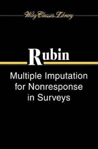 Cover of Multiple Imputation for Nonresponse in Surveys WCL  Edition