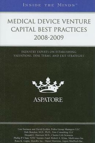 Cover of Medical Device Venture Capital Best Practices