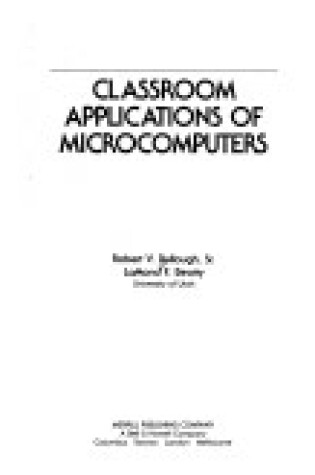 Cover of Classroom Applications of Microcomputers